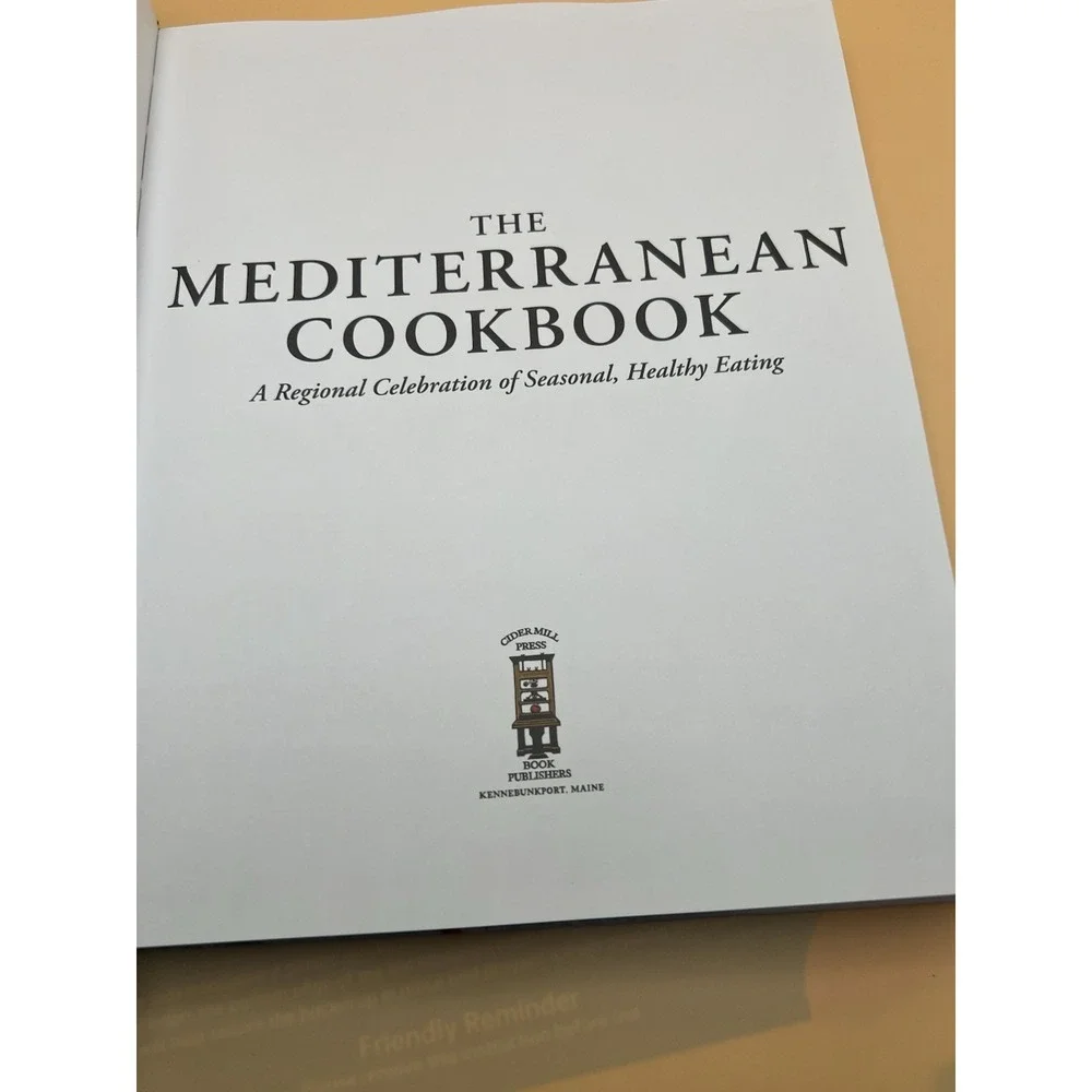 The Mediterranean Cookbook Cider Mill Press Healthy Eating Recipes Hardcover